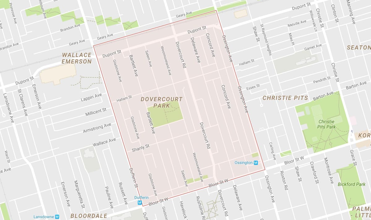 Karta Дувркорт Park Toronto