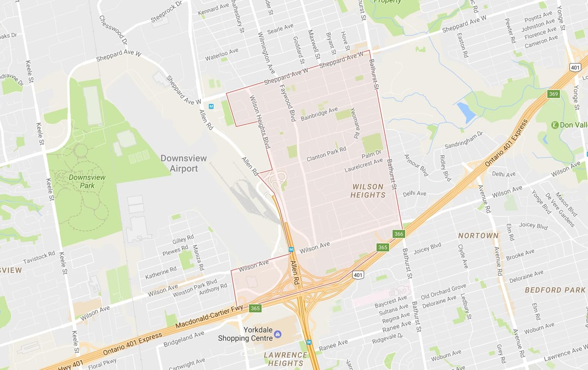 Karta Клантоне Park Toronto