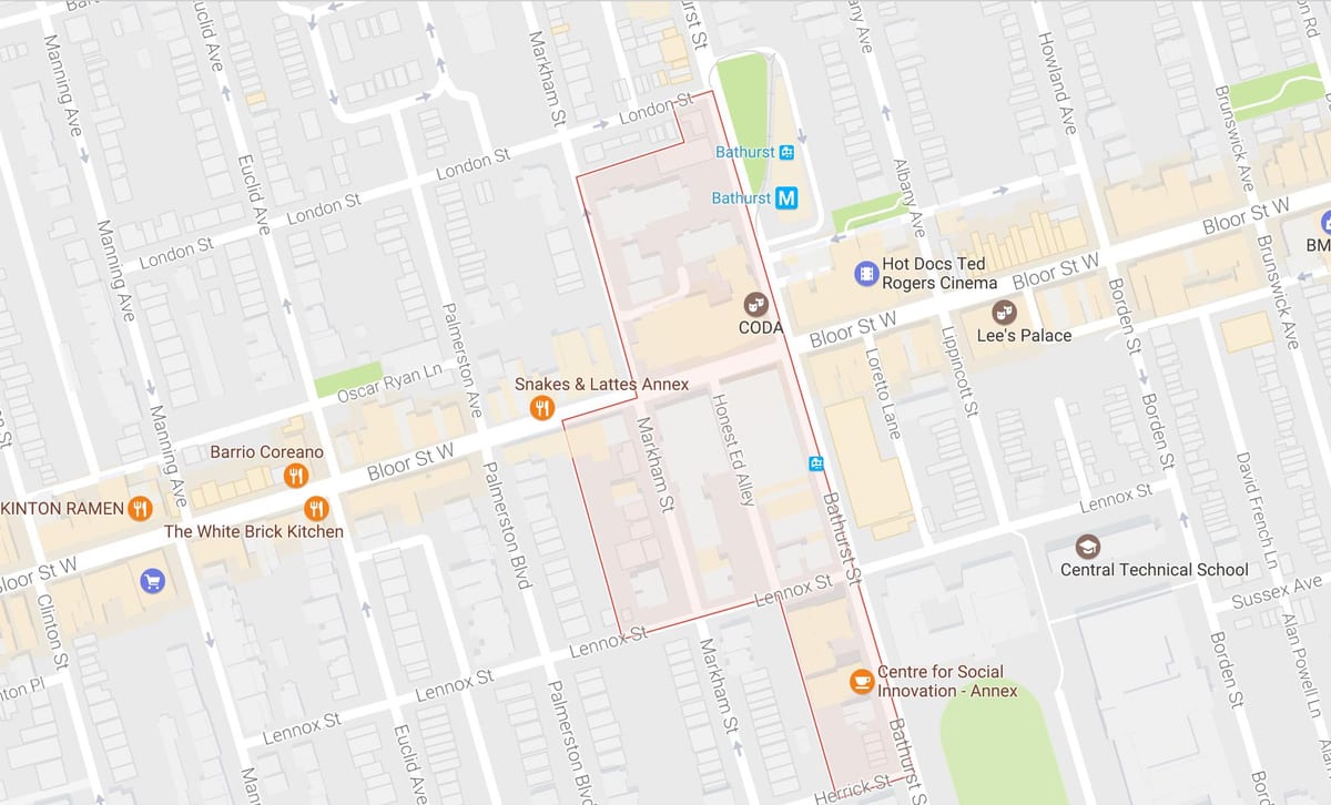 Karta Мирвиса selu području Toronto