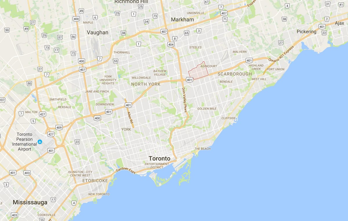 Karta Тэм O ' Шентер – Sullivandistrict Toronto