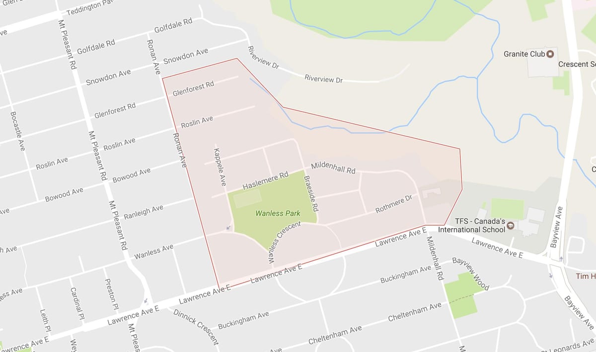 Karta Уонлесс Park Toronto