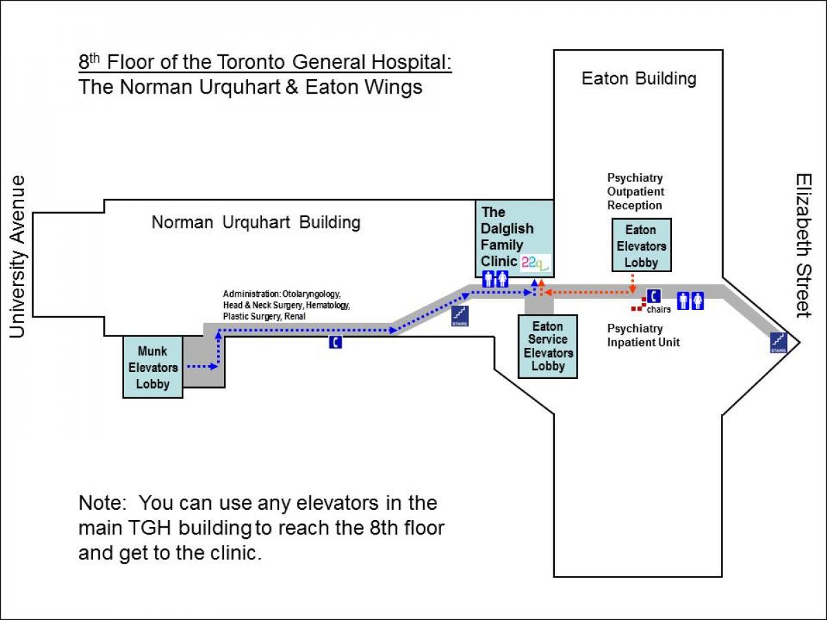Karta bolnica 8. kat Toronto