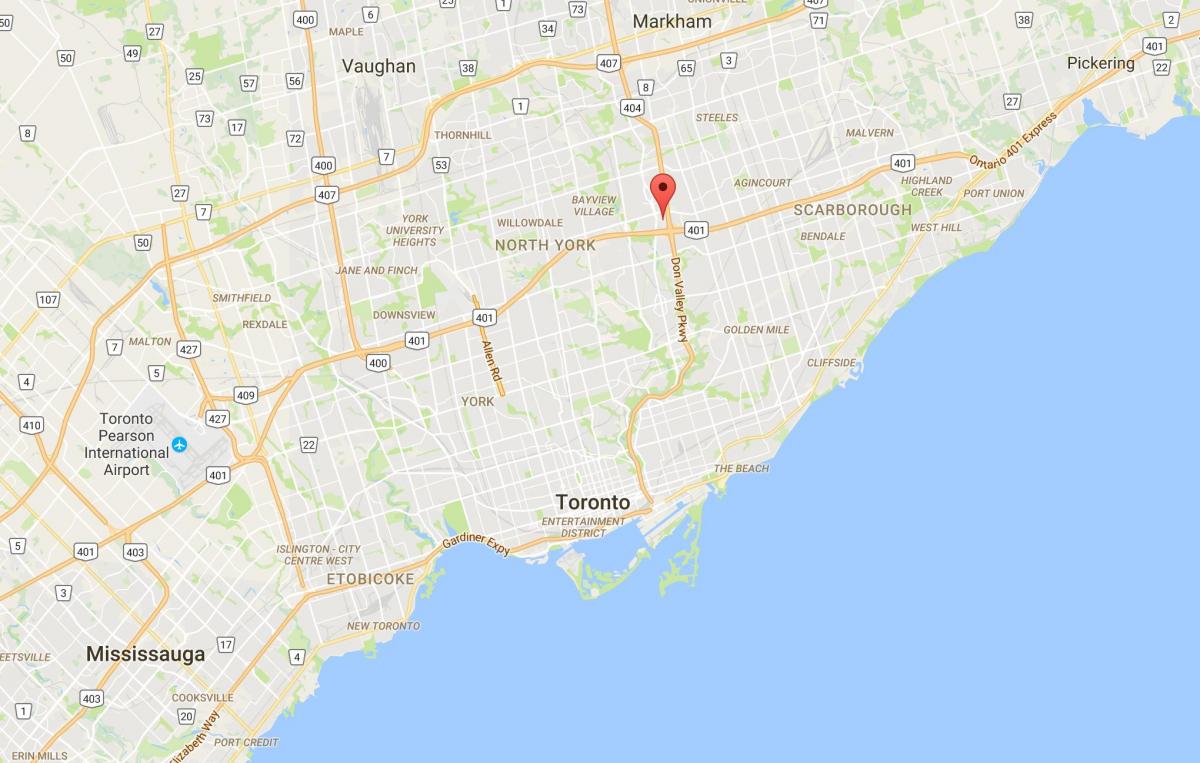 Kartu Bulevar Šumskom području Toronto