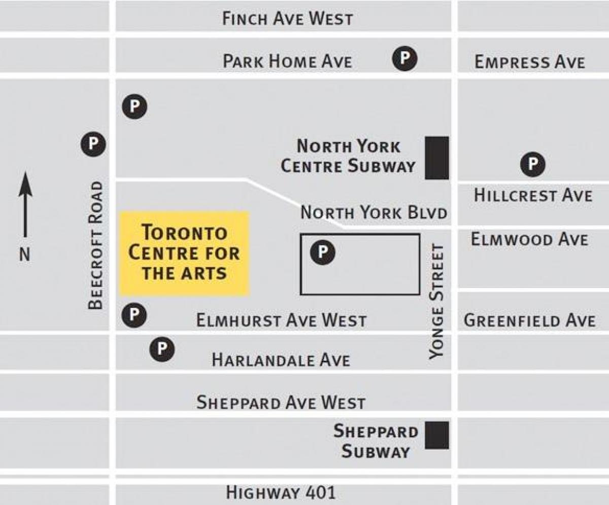 Karta Toronto-centar umjetnosti