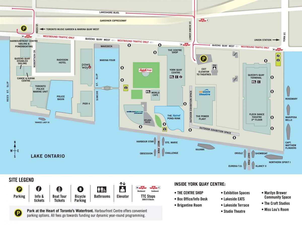Karta Харборфронт centar u Torontu