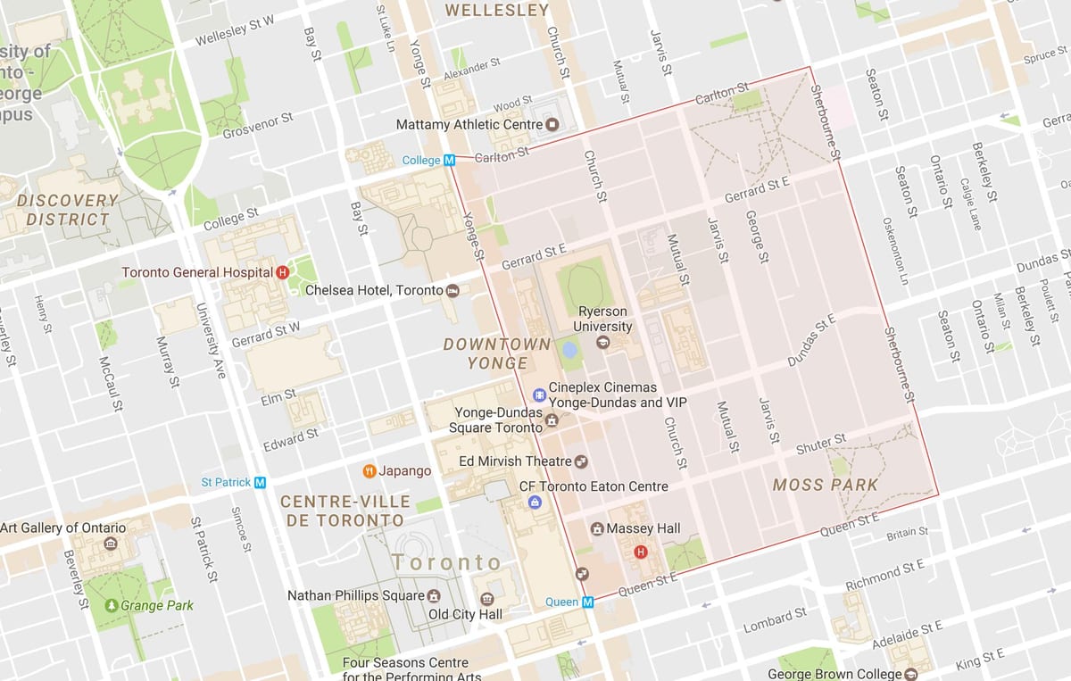 Karta Toronto Toronto City