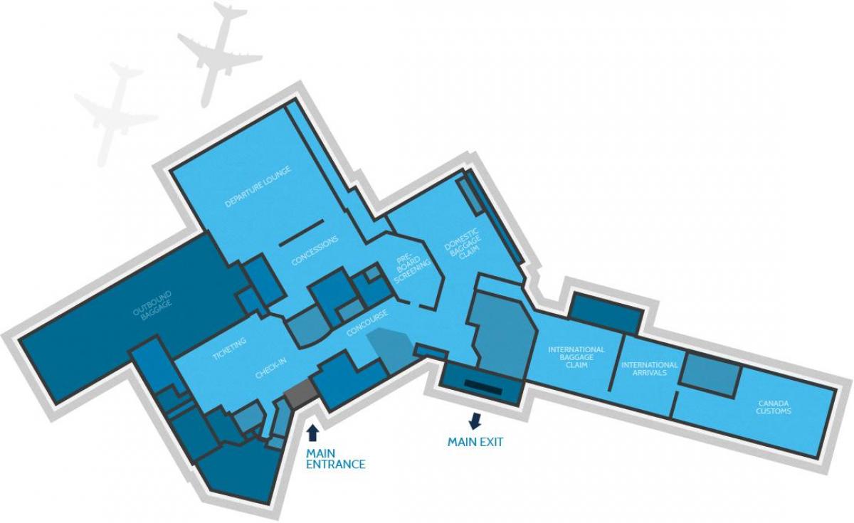 Kartica terminal zračne luke Hamilton 
