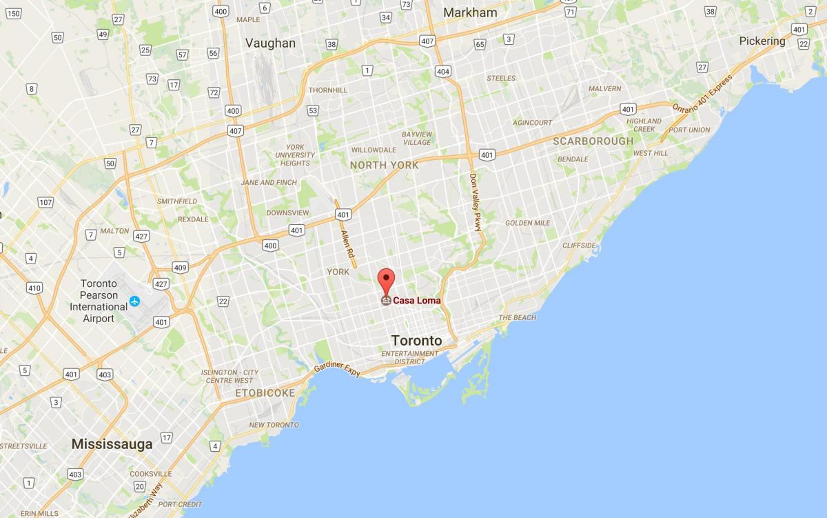 Karta Casa loma Toronto