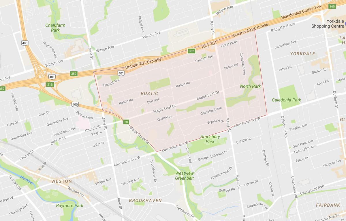 Karta Javor Leafneighbourhood Toronto