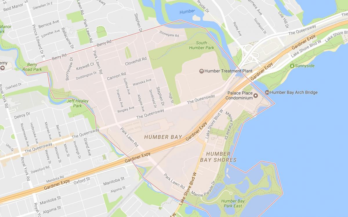 Kartu u stonegate-Квинсвей području području Toronto