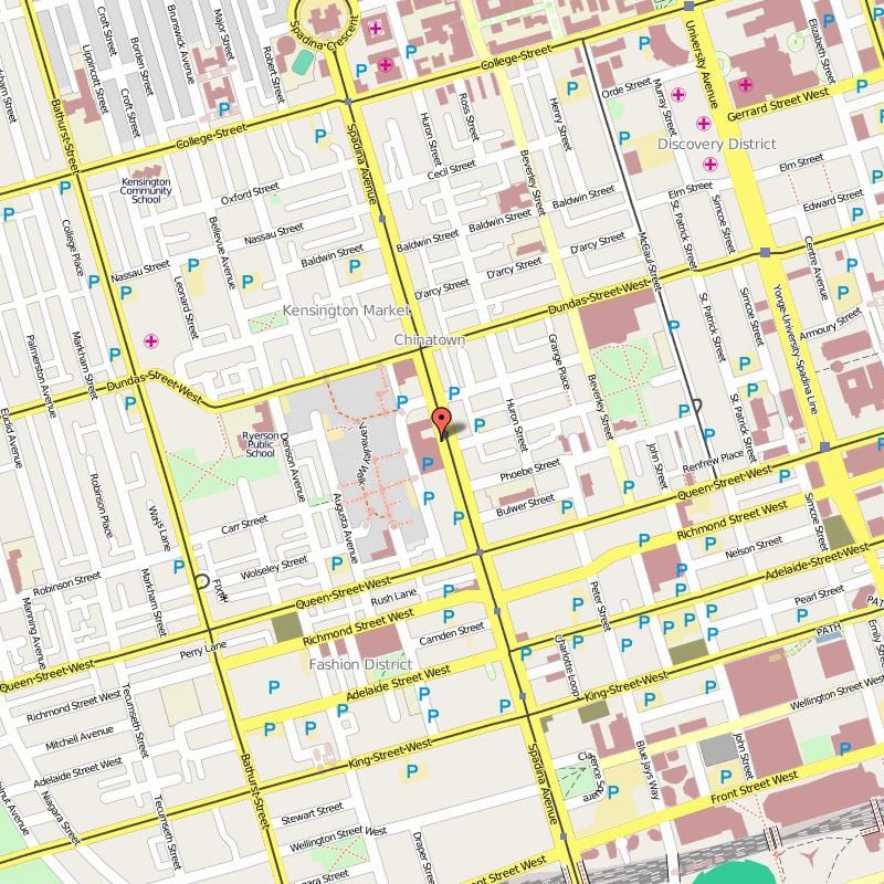 Karta Kineska Četvrt Toronta