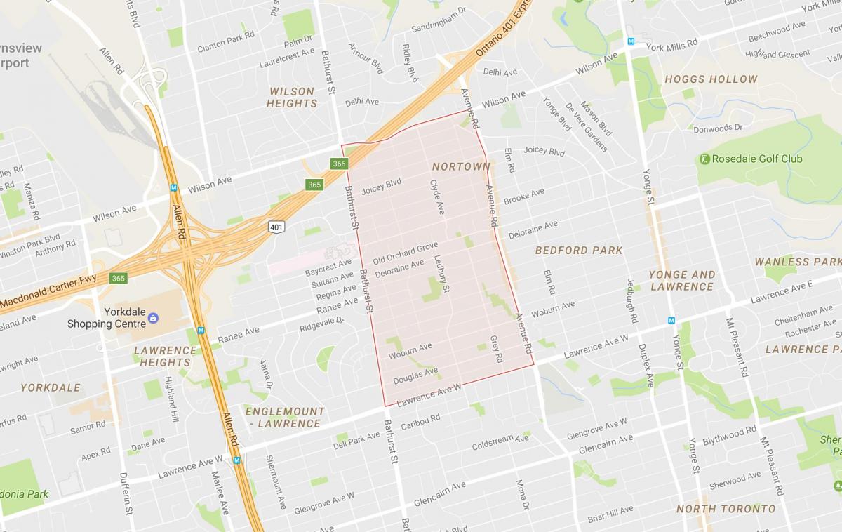 Karta Ledbury Park Toronto