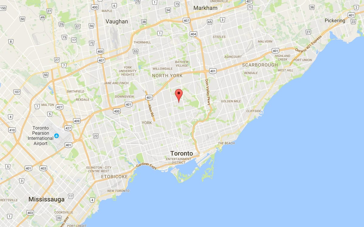 Karta Lawrence-Park Toronto