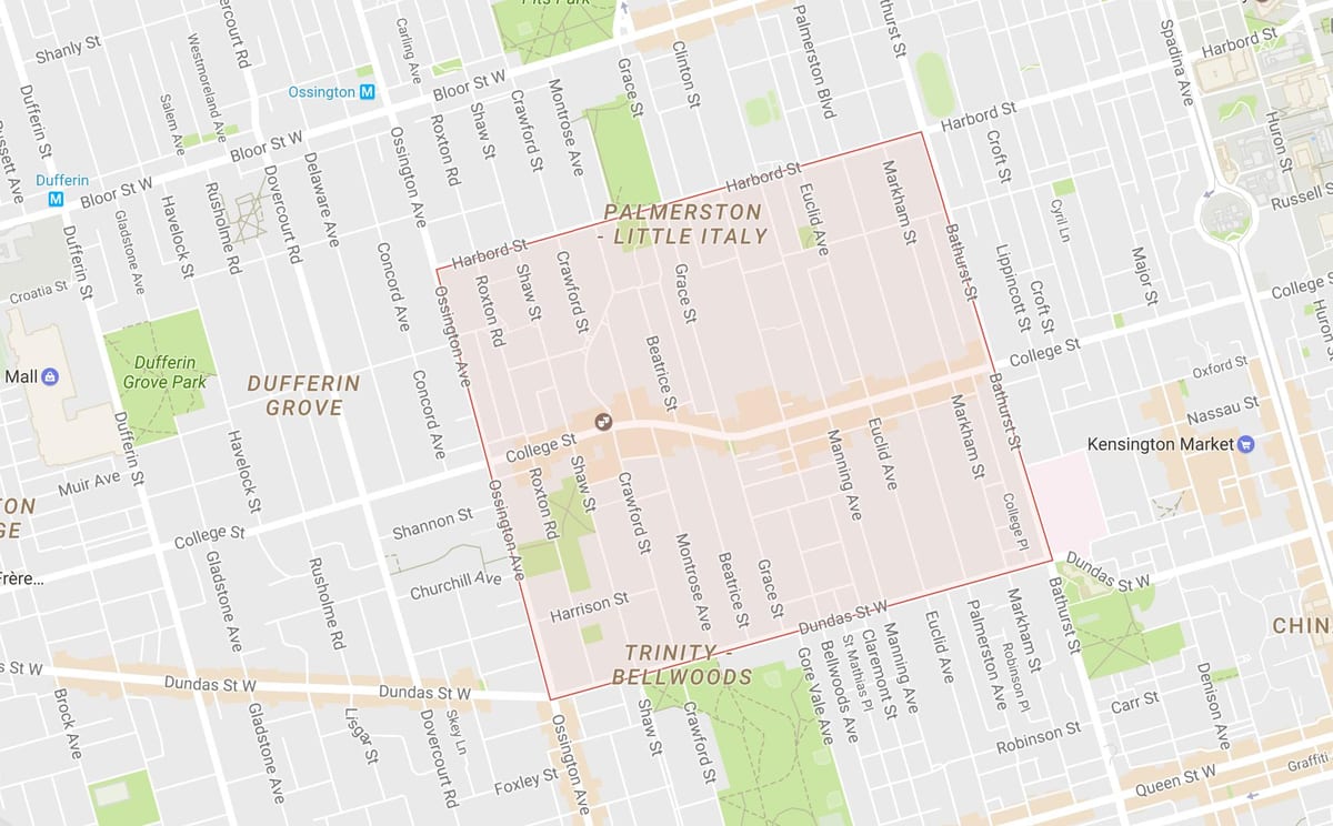 Kartica je mala Italija u području Toronto
