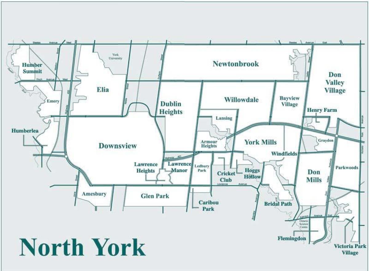 Karta North York
