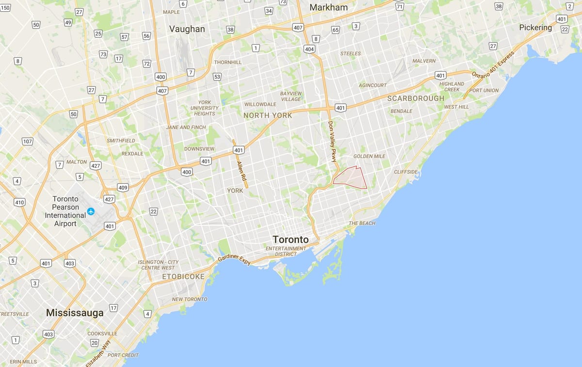 Kartica O ' Connor–Parkview području Toronto