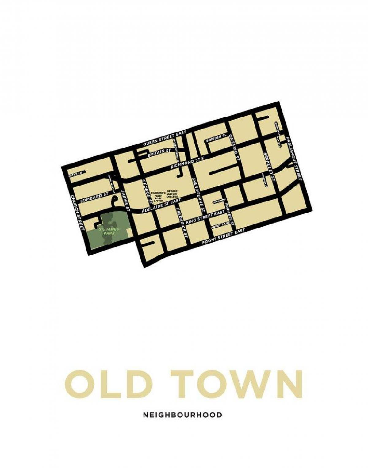 Karti susjedstvu Stari grad Toronto