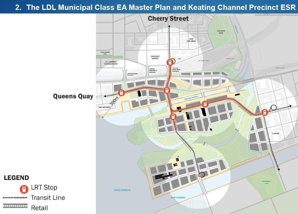 Karta uspjeha istočnoj obali Istočnog zaljeva Toronto