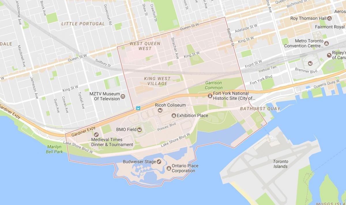Karta Niagara području Toronto