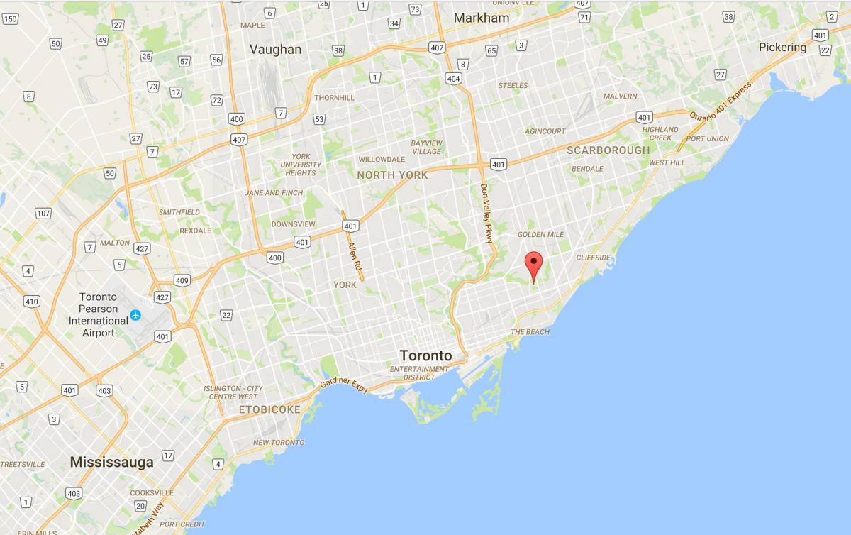Karta Polumjeseca grada Toronto