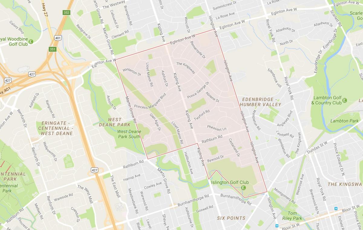 Karta Princeza području vrtovi Toronto