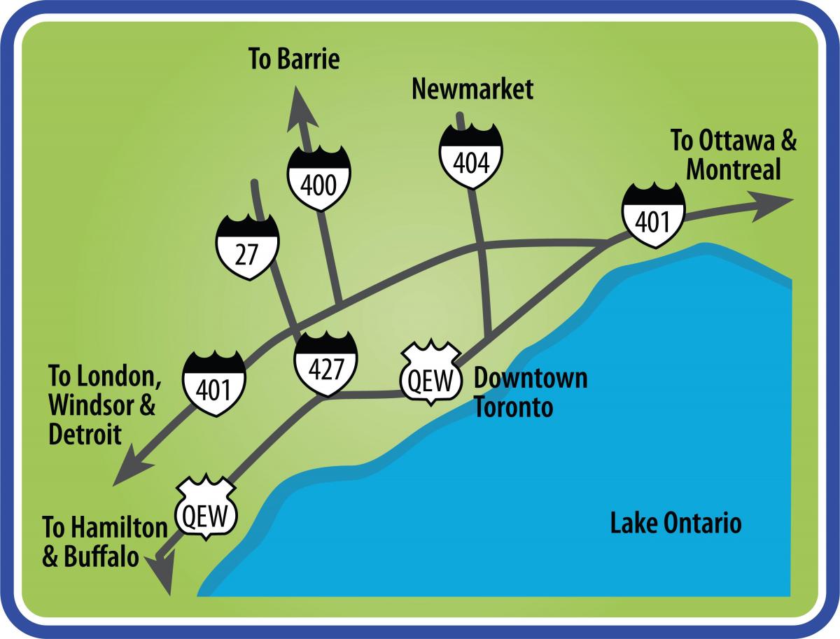 Karta Toronto putovanja
