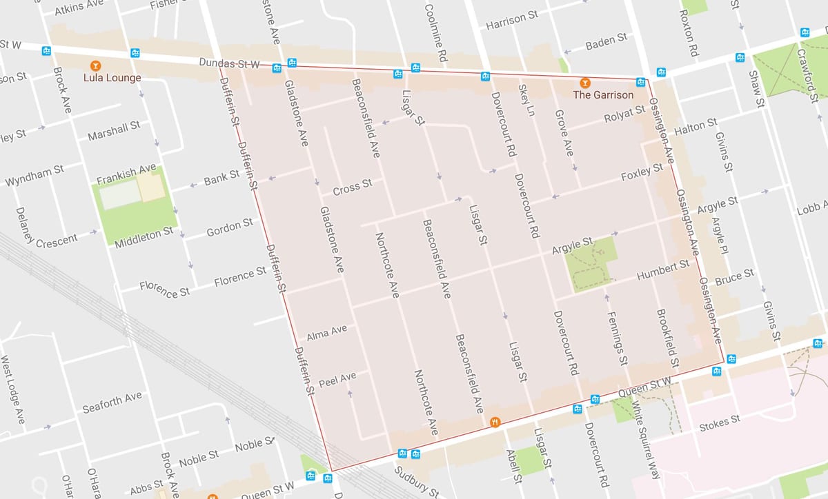 Karta Биконсфилд selu području Toronto