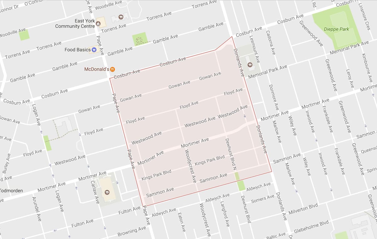 Kartu selo tata području Toronto