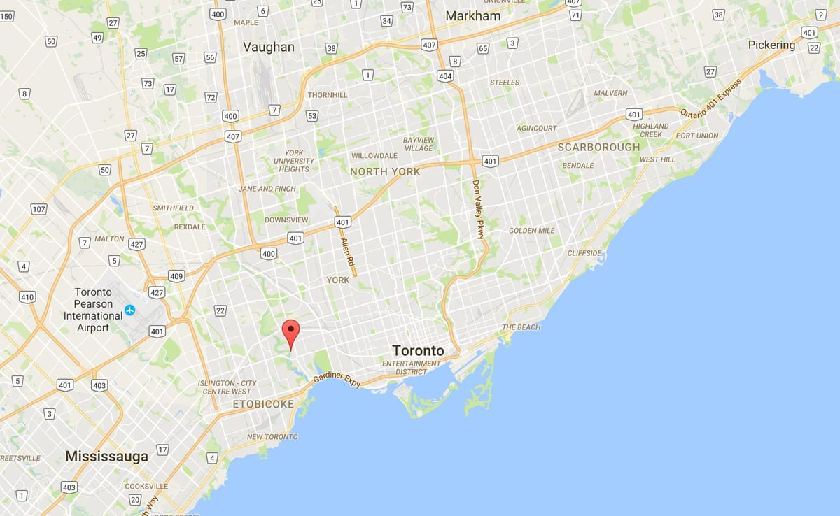 Karta Starog grada Mlin Toronto