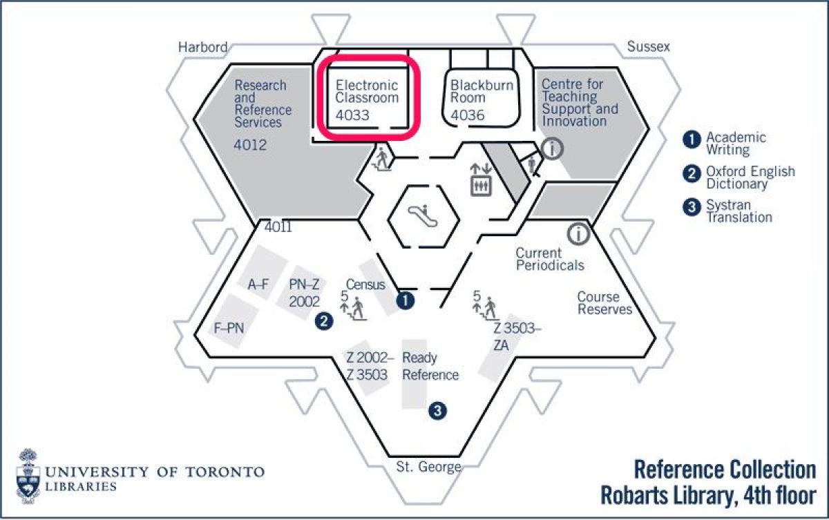 Karta na sveučilištu u Torontu Робартс biblioteka e klasi
