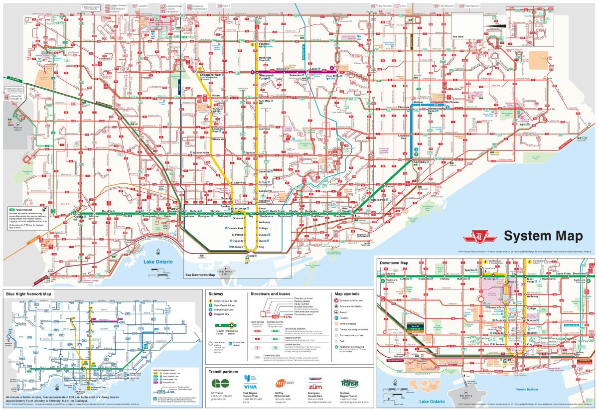 Karta Toronto autobus