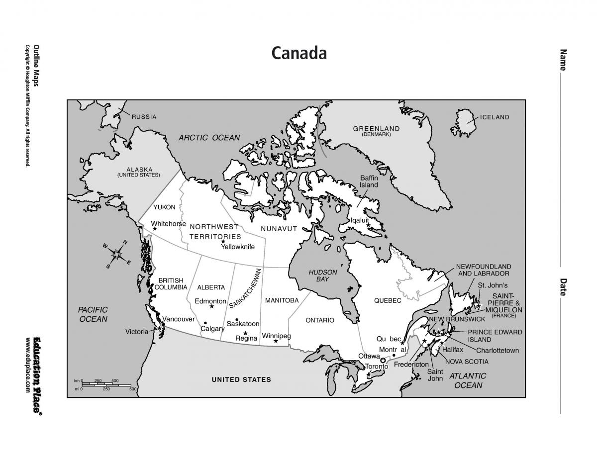 Karta Toronto Kanada