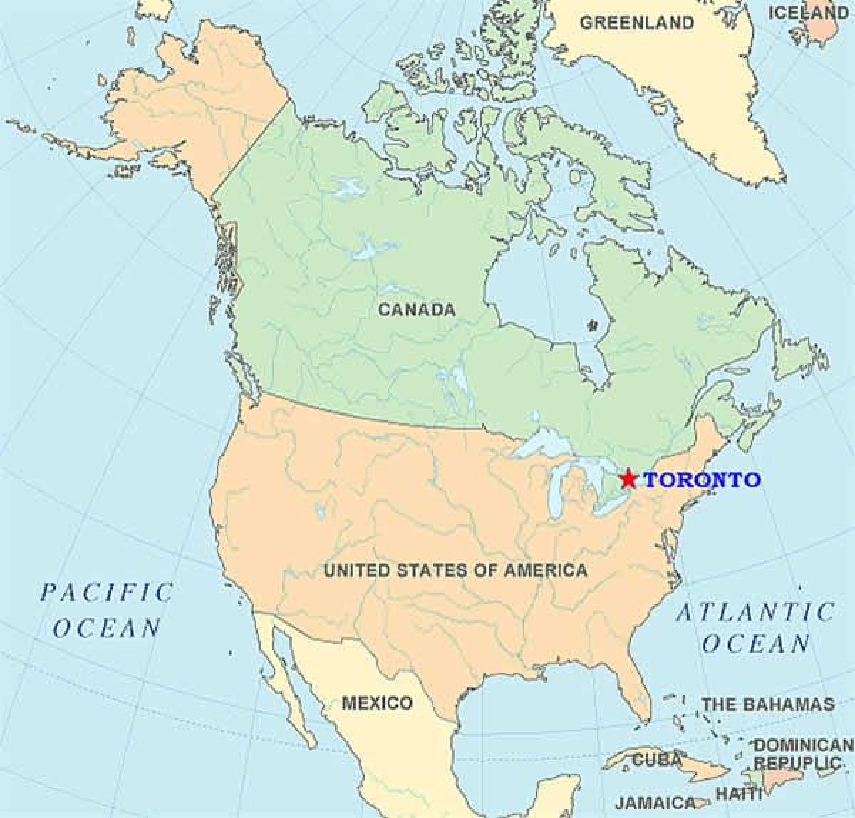 Karta Toronto SAD