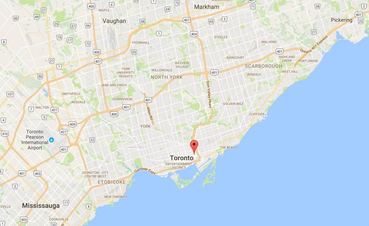 Karta Trefann sudskog četvrti u Torontu
