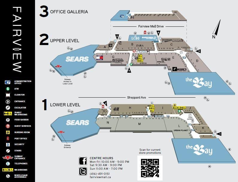 Karta Fairview trgovački centar