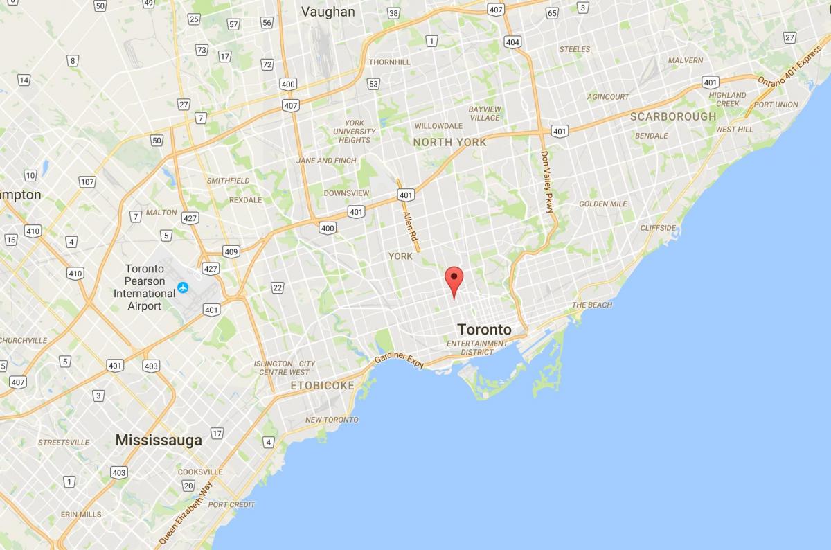 Karta programu području Toronto