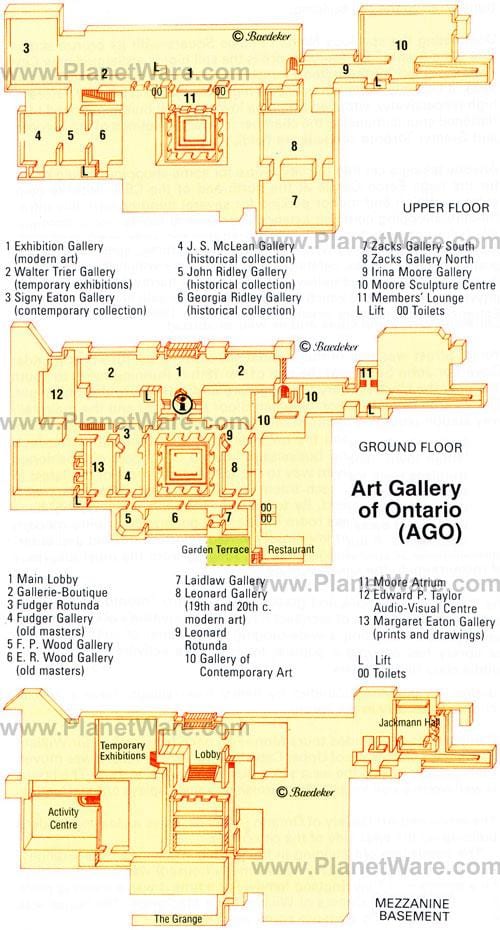 Karta umjetnička galerija Ontario