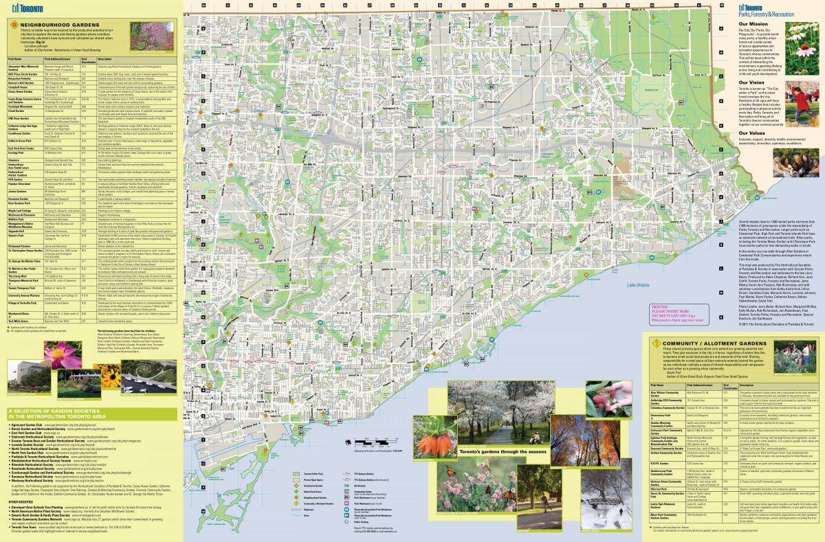 Karta vrtovi Toronto East