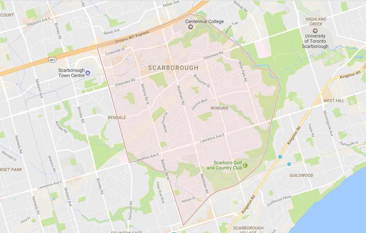 Karti Woburn području Toronto