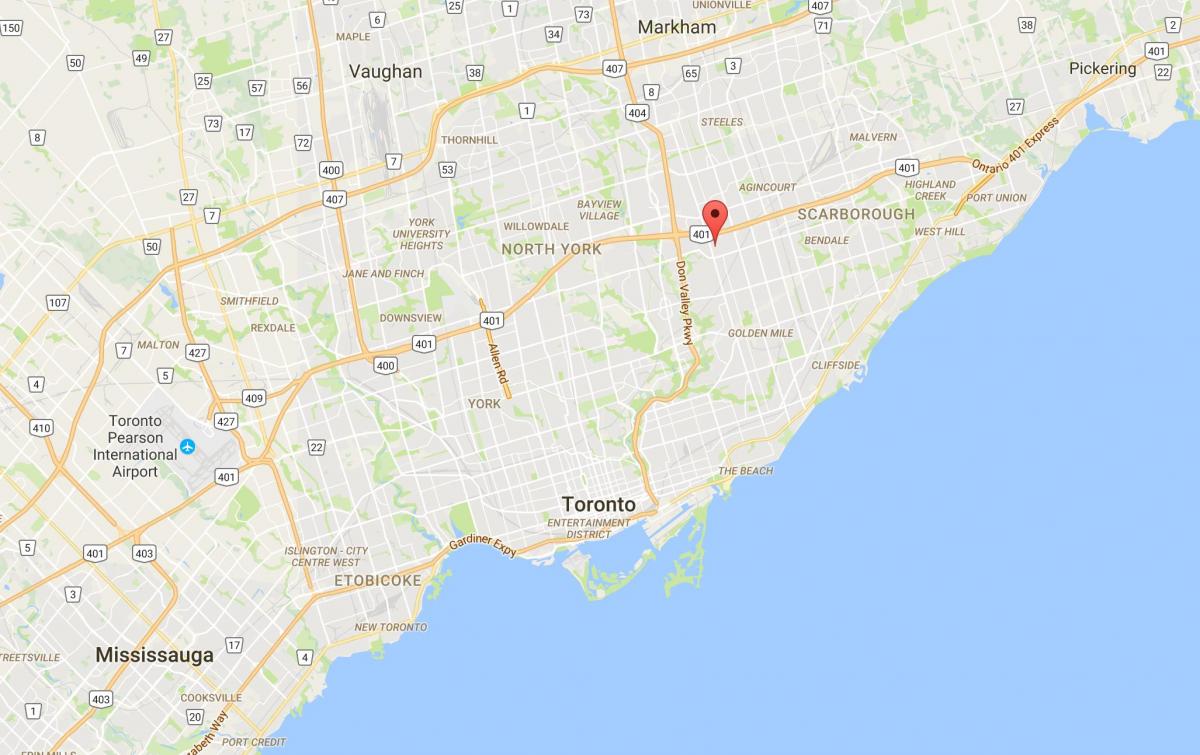 Karta Мэривейл području Toronto