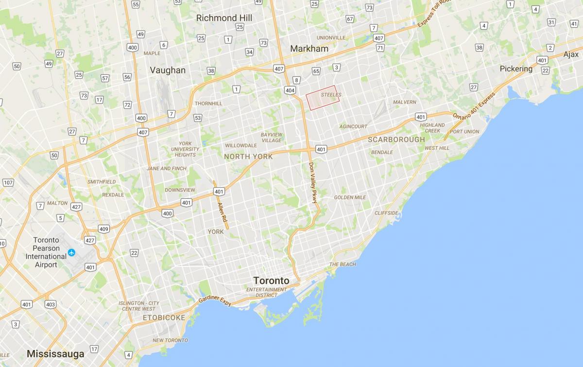Karta Стилс području Toronto