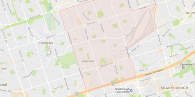 Karta Азенкуре području Toronto