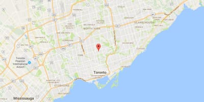 Karta Дависвилль području Toronto