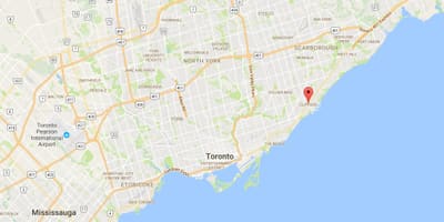 Karta Клифсайд području Toronto