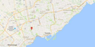 Karta Ламбтон području Toronto