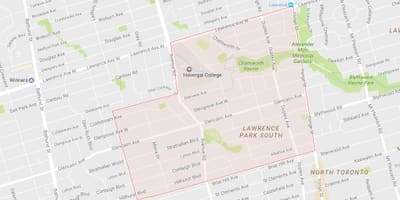 Karta Литтон-Park području Toronto