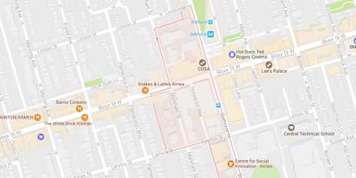 Karta Мирвиса selu području Toronto