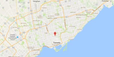 Karta Саммерхилл području Toronto