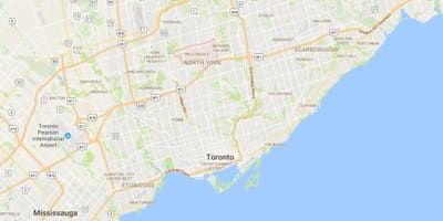 Karta Уиллоудейл području Toronto