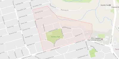 Karta Уонлесс Park Toronto
